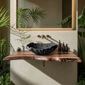 Vessel Sink, solid wood, built to order, view 4