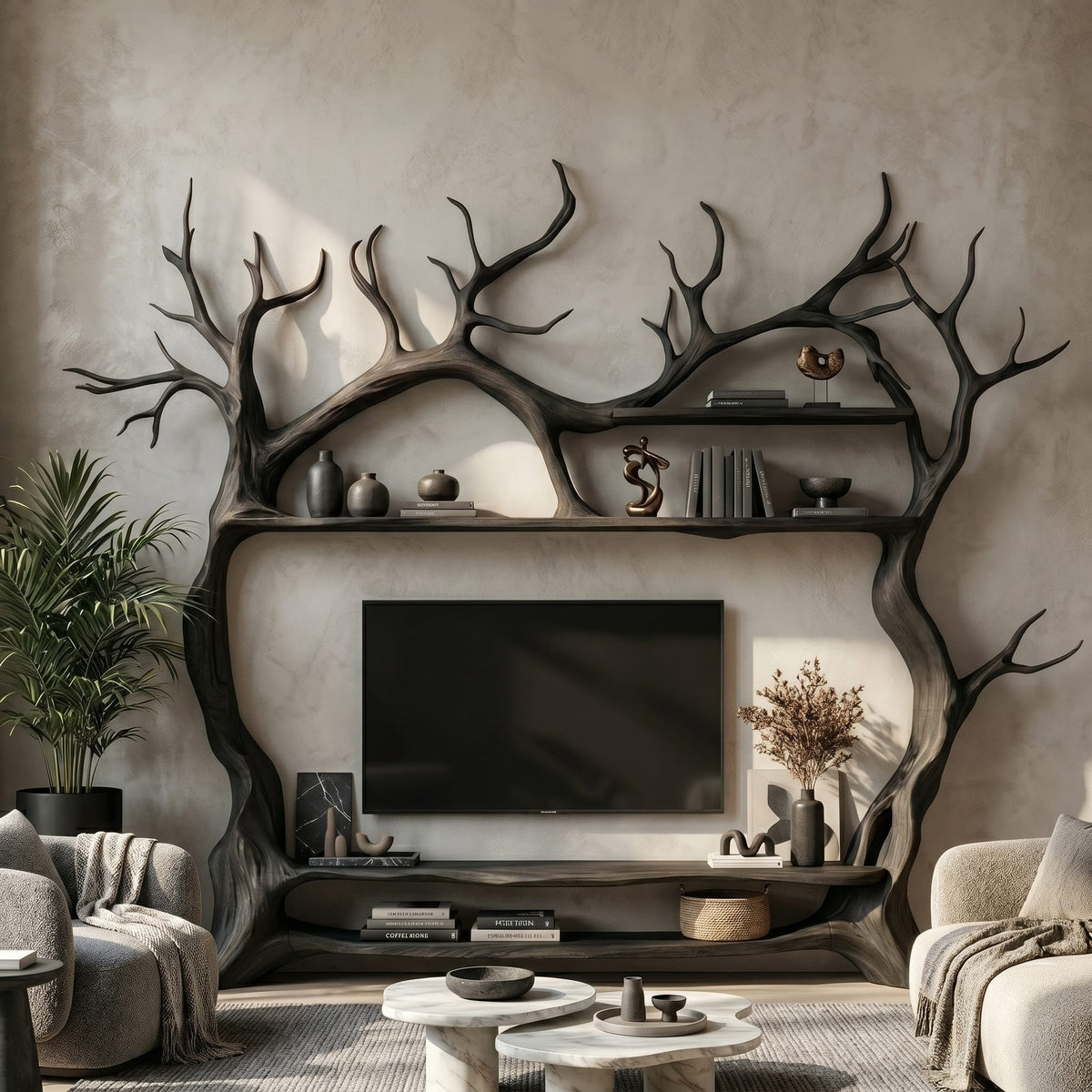 Decorative Tree TV Cabinet