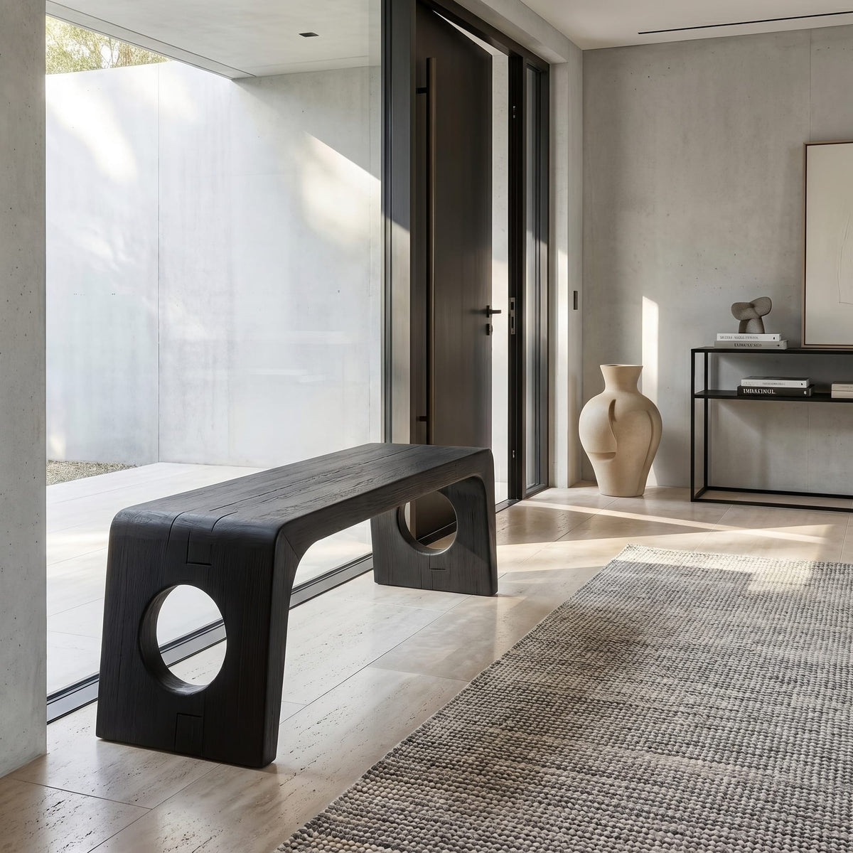 Sculptural Minimal Bench