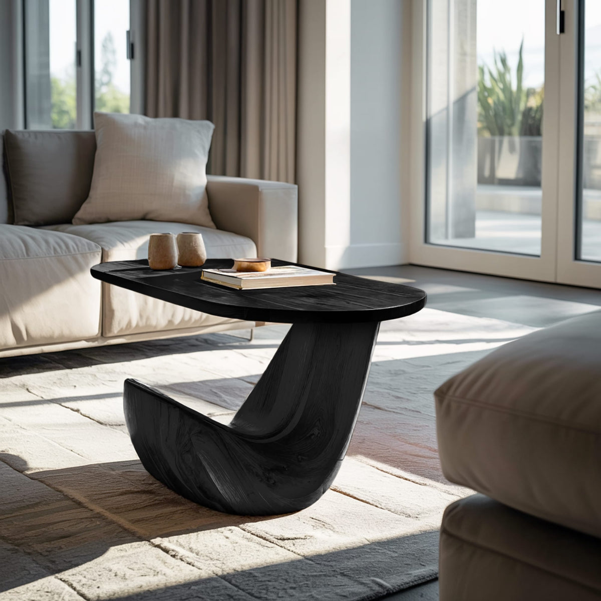 Live Edge Hairpin Side Table