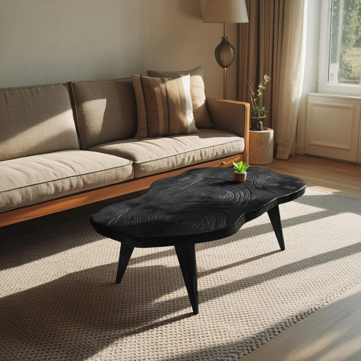 Handcrafted Irregular Table, solid wood, built to order