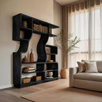 Artisan Carved Bookshelf, solid wood, built to order