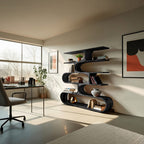Artistic Curved Sculptural Bookshelf