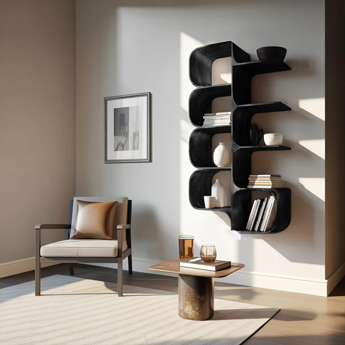 Minimal Dish Floating Shelf