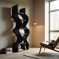 Organic Solid Wall Bookcase, solid wood, built to order, view 4
