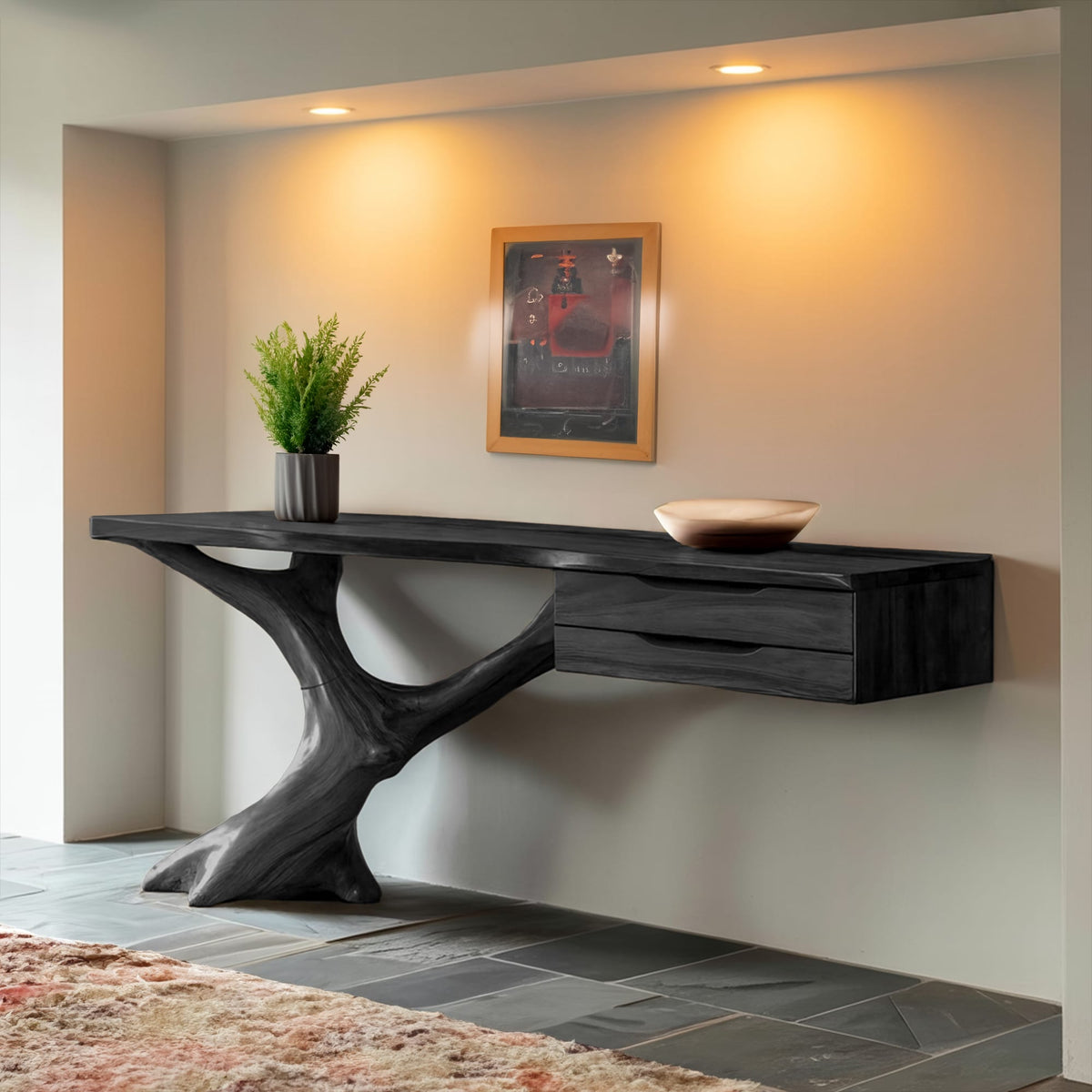 Handcrafted Console Table, solid wood, built to order