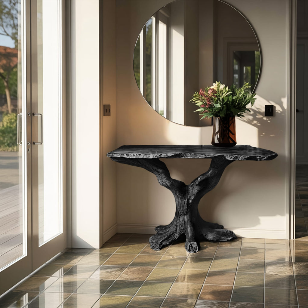 Live Edge Solid Sofa Console Table