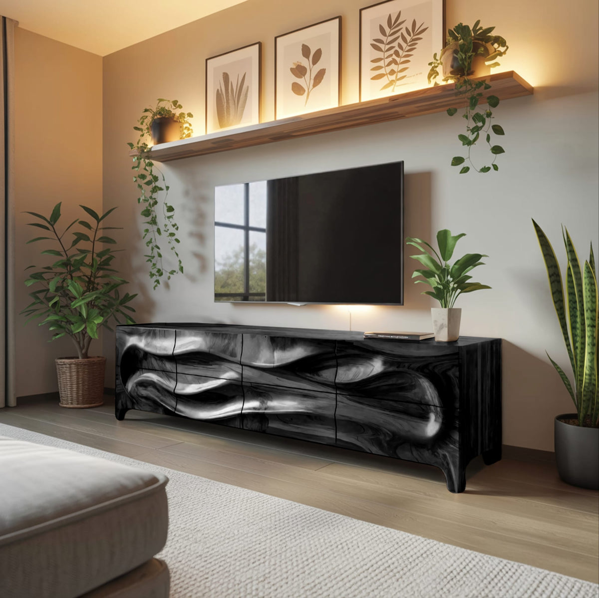 Wave Modern TV Cabinet