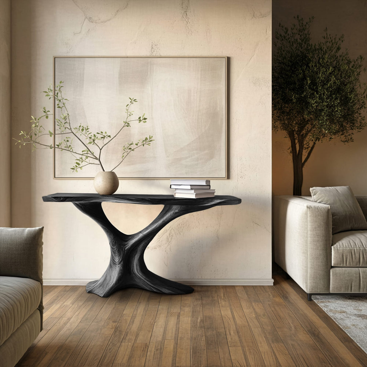 Mid Century Display Console Table