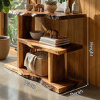 Live Edge Storage Wall Shelf