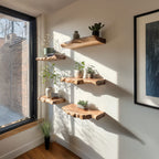 Live Edge Duty Solid Floating Shelf