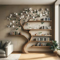 Bookcase Corner Shelf Shelves Gift Her, solid wood, built to order