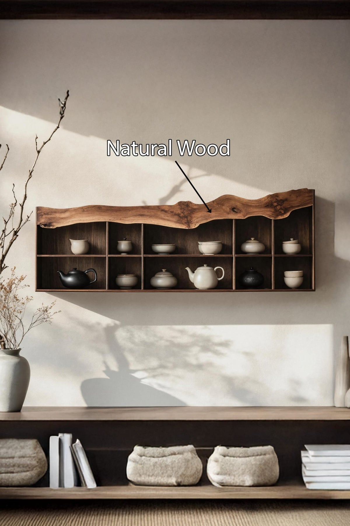 Mid Century Modern Floating Shelf