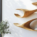 Live Edge Mounted Bookshelf