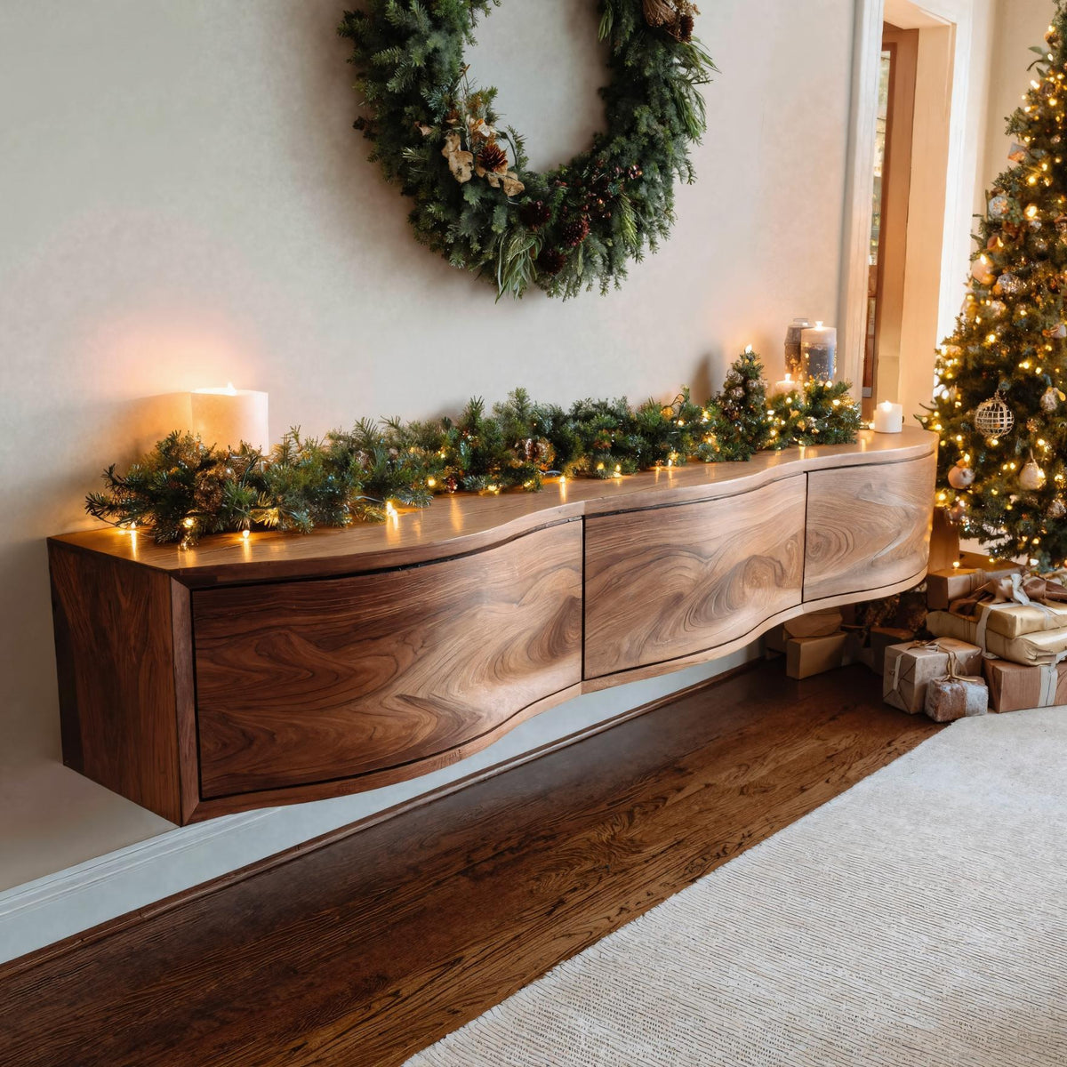 Modern Floating Entertainment TV Cabinet