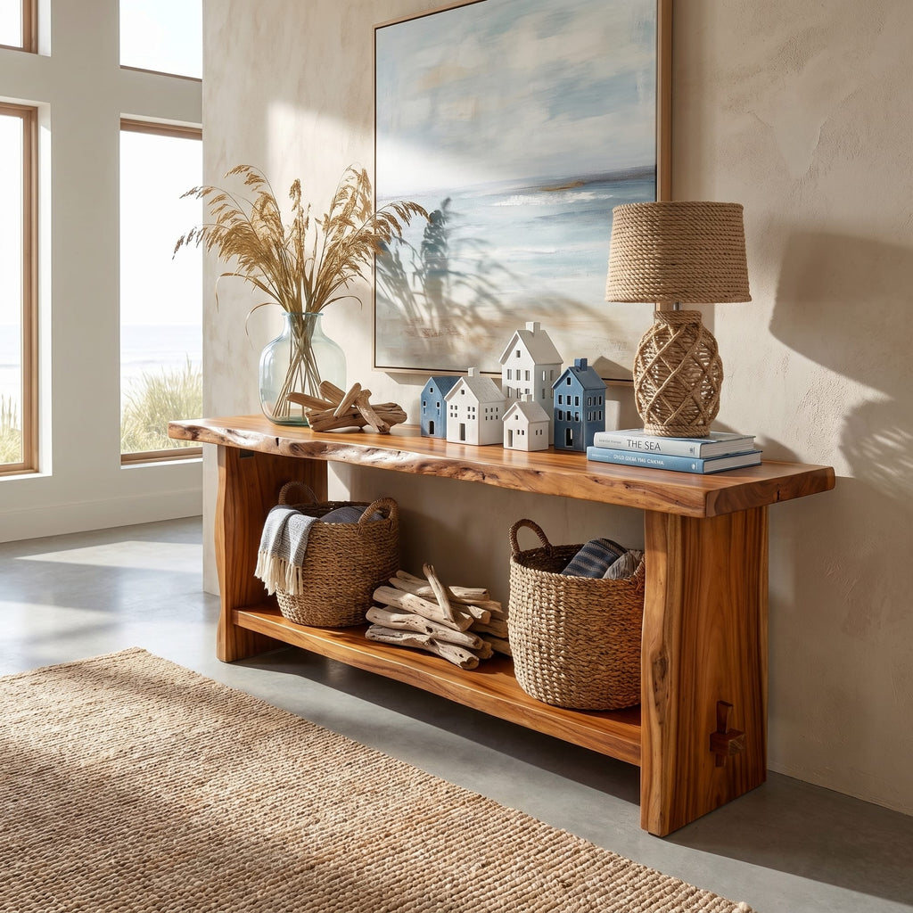 Live Edge Dining Console Table