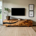 Live Edge Solid Entertainment TV Cabinet