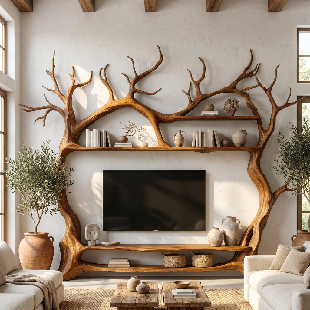 Decorative Tree TV Cabinet
