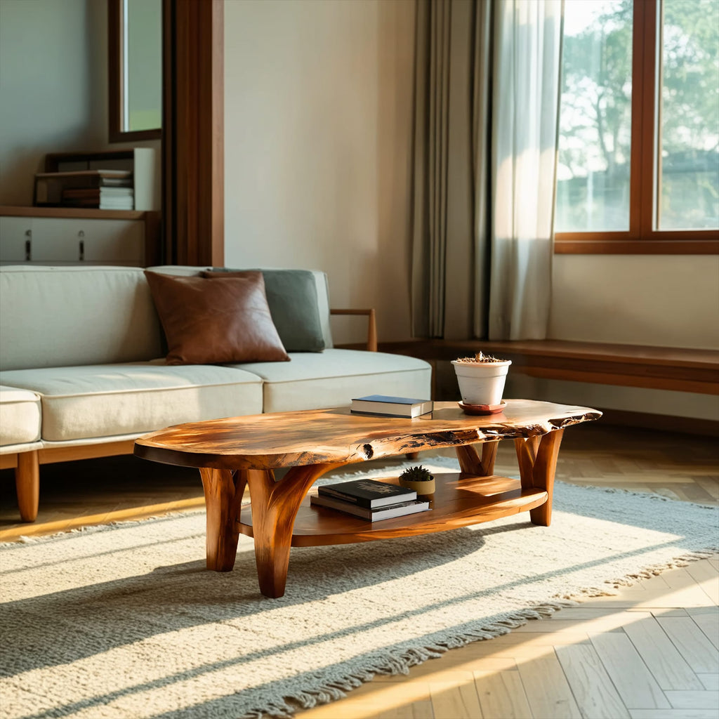 Live Edge Modern Coffee Table