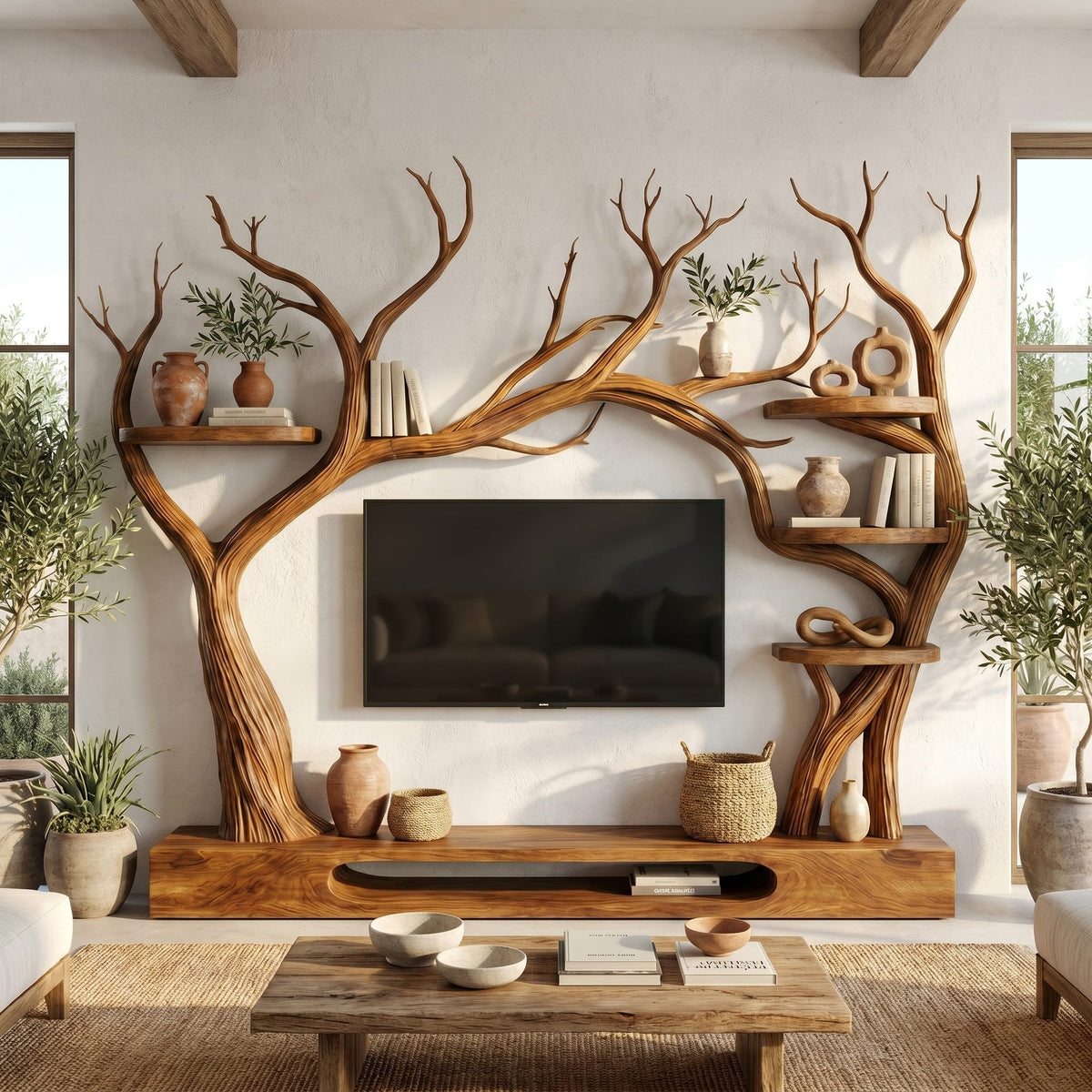 Tree Inspired TV Cabinet
