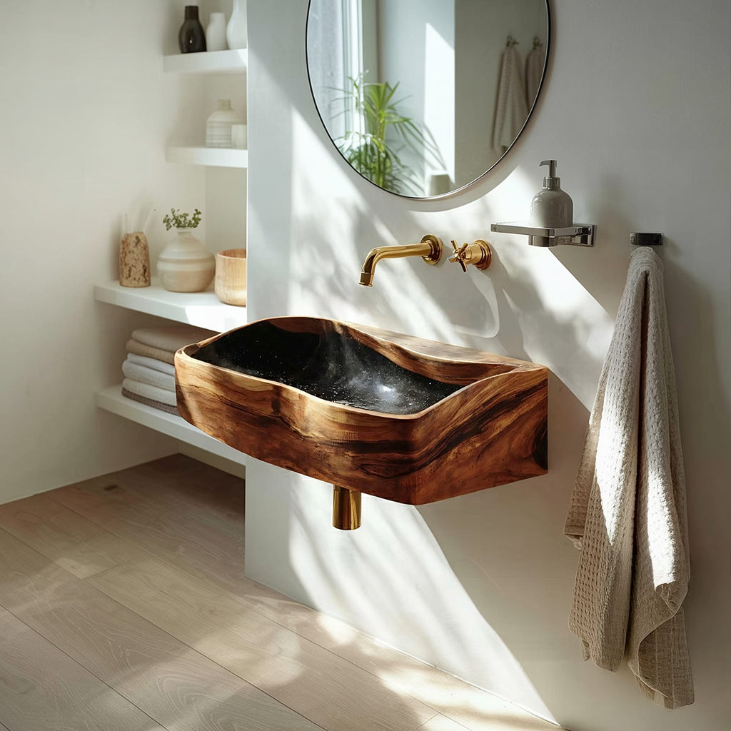 Solid Storage Powder Vanity