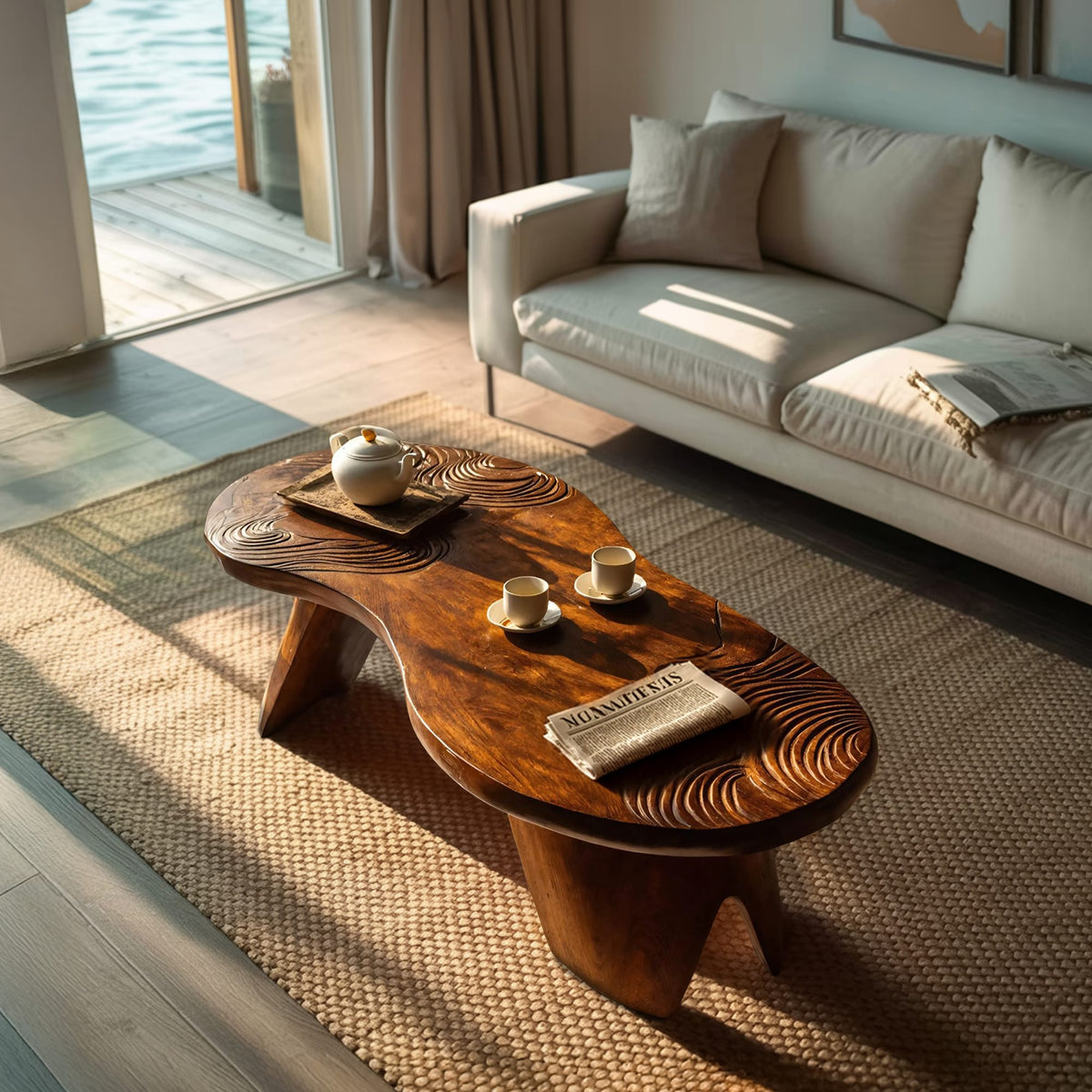 Irregular Live Edge Coffee Table