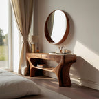 Artistic Vanity Table with Drawers, solid wood, built to order