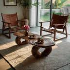 Live Edge Abstract Accent Coffee Table