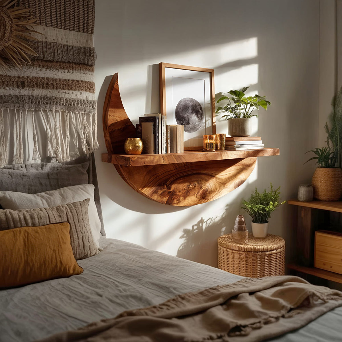 Mount Live Edge Wall Shelf