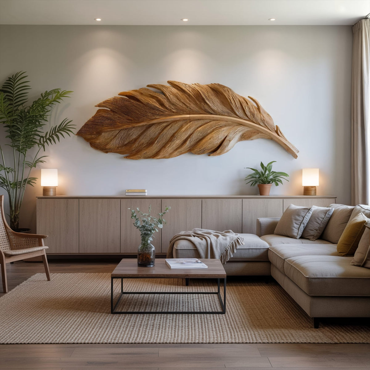 Modern Feather Wall Art