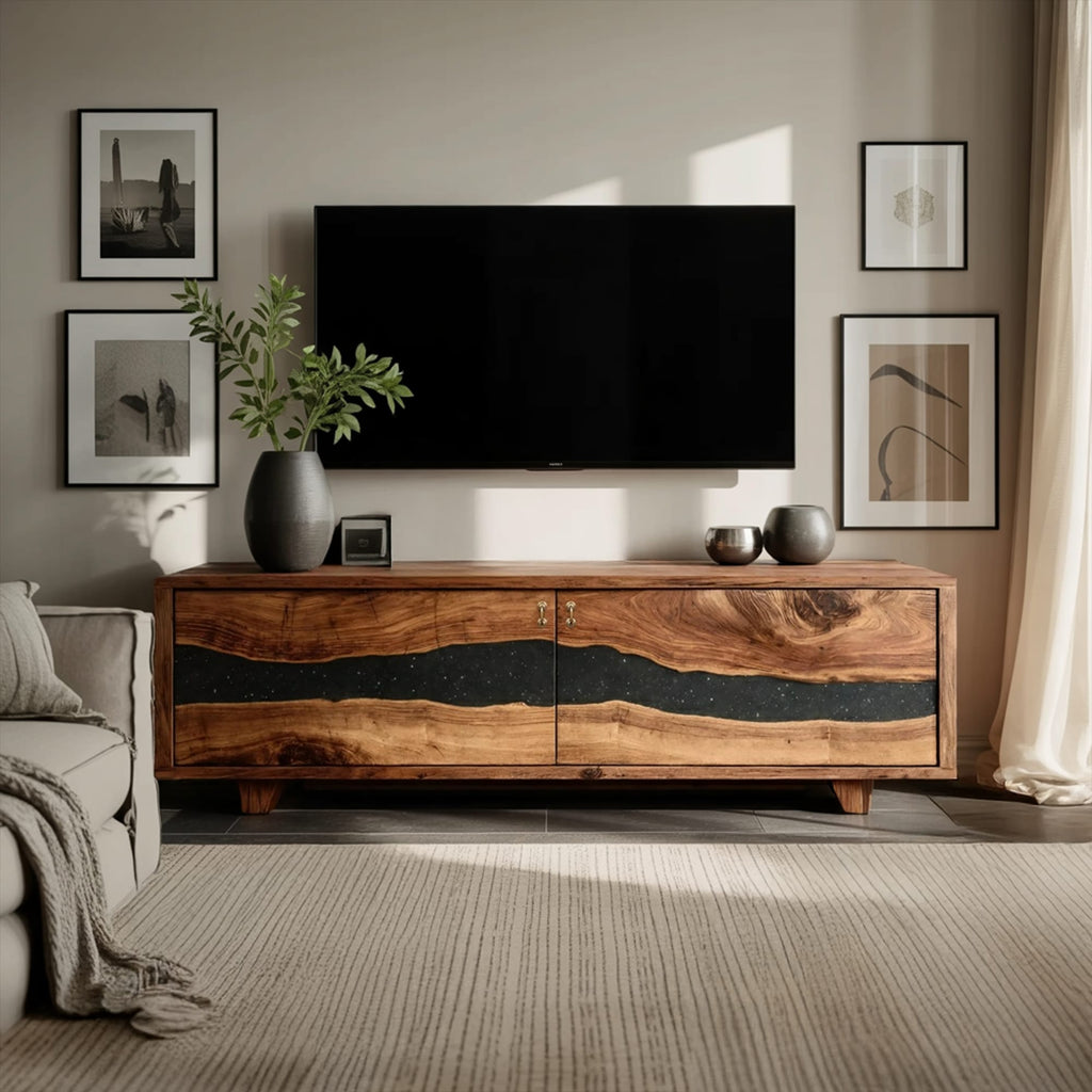 Live Edge Center TV Cabinet