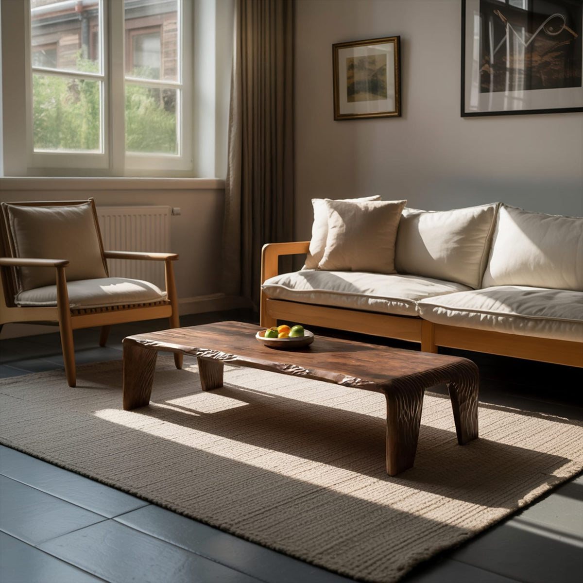 Live Edge Slab Coffee Table