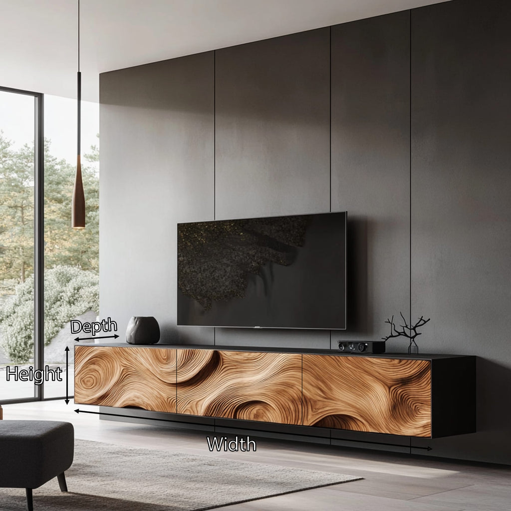 Handcrafted Console Cabinet, solid wood, built to order