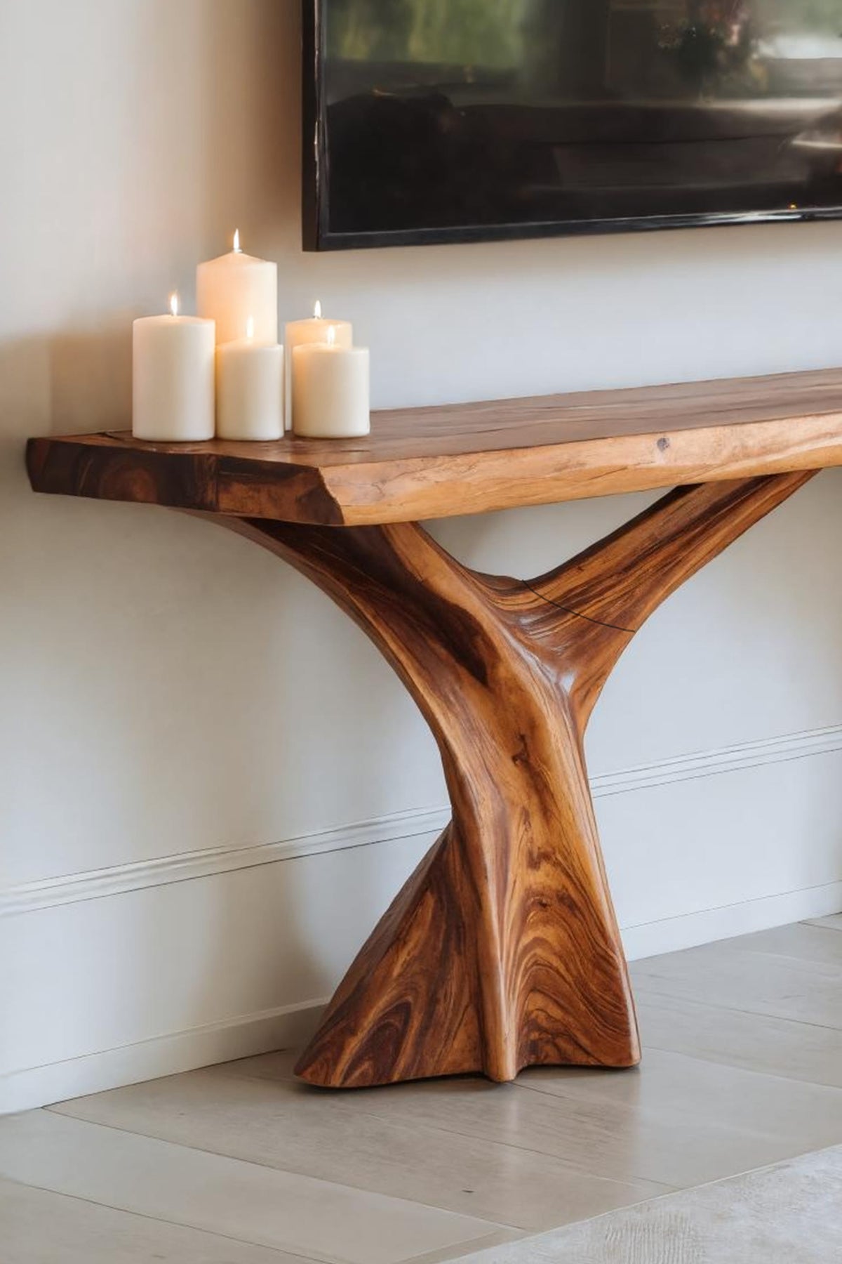 Live Edge Low Credenza TV Cabinet