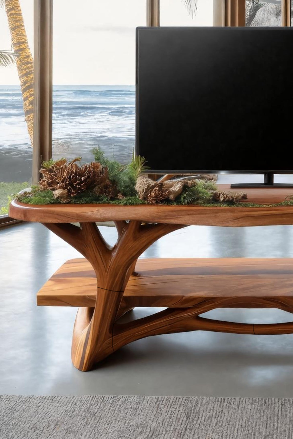 Live Edge Profile TV Cabinet