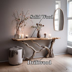 Floating Live Edge Side Table Handcrafted, solid wood, built to order
