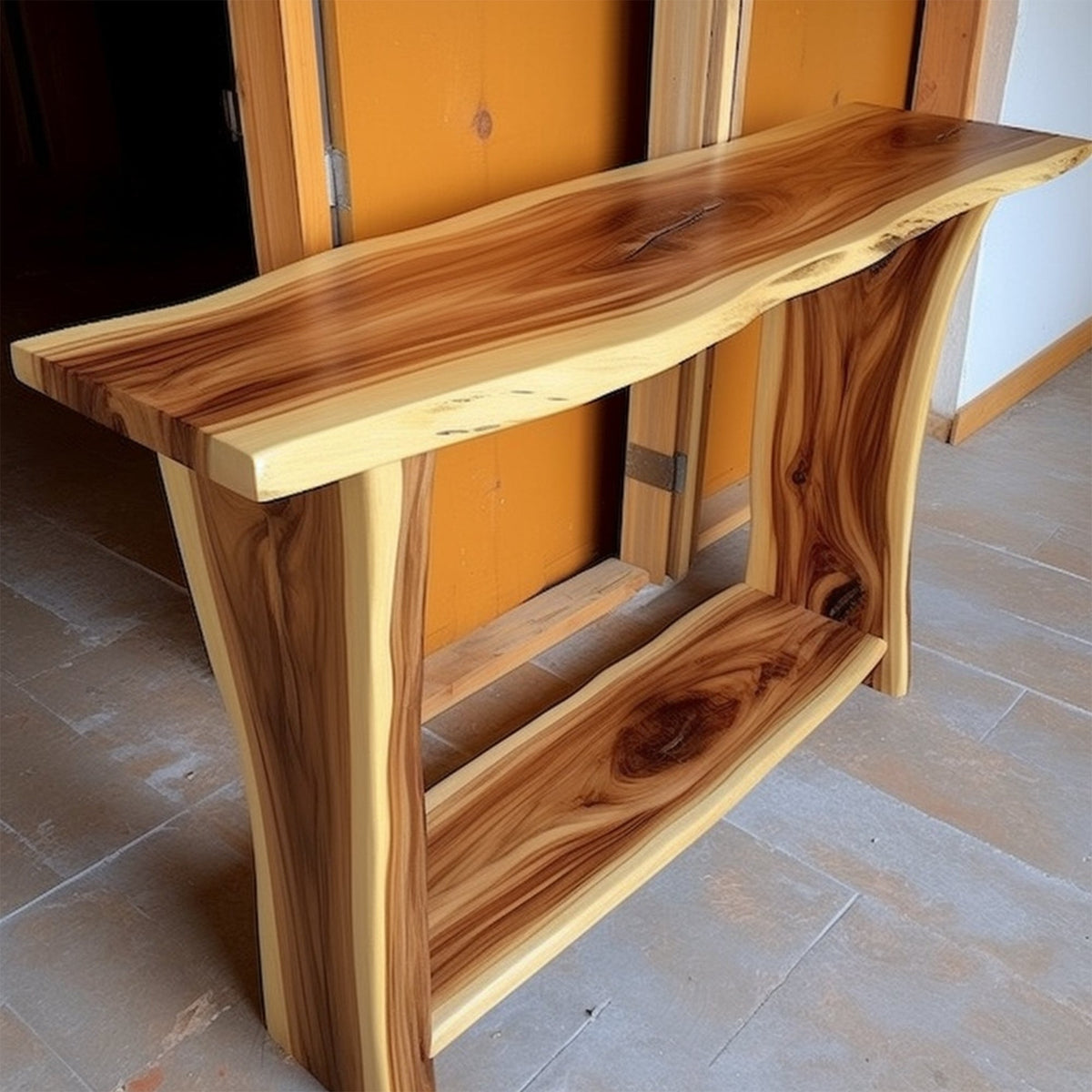 Narrow Side Table, solid wood, built to order