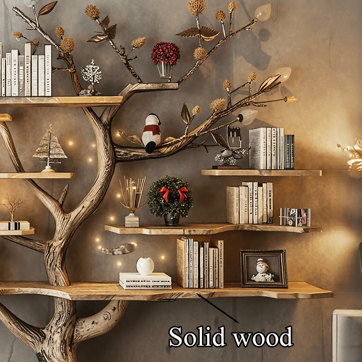 Branch Bookcase Console Table