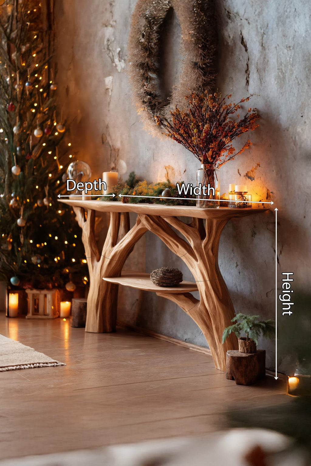 Solid Timber Console Table