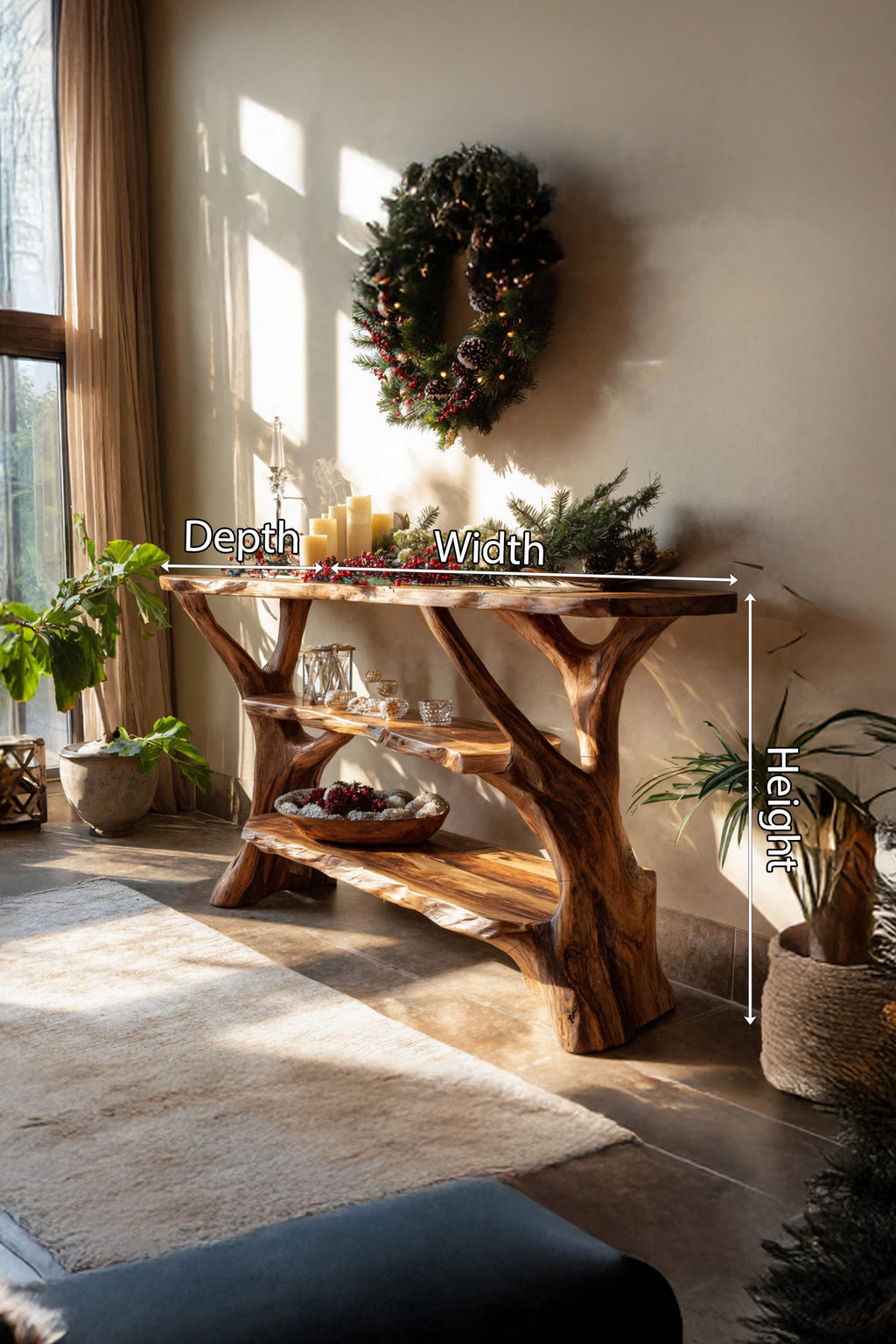 Retro Mid Century Console Table