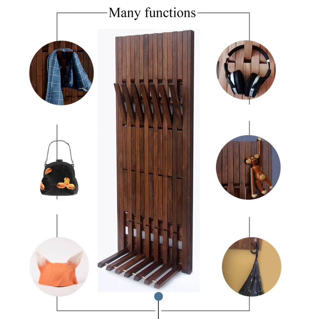 Piano Wooden Wall Hooks, solid wood, built to order