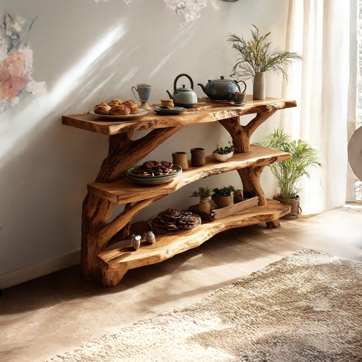 Mid Century Accent Console Table