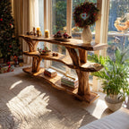 Live Edge Reclaimed Console Table
