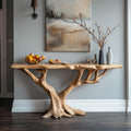 Live Edge Console Table Handcraft, solid wood, built to order