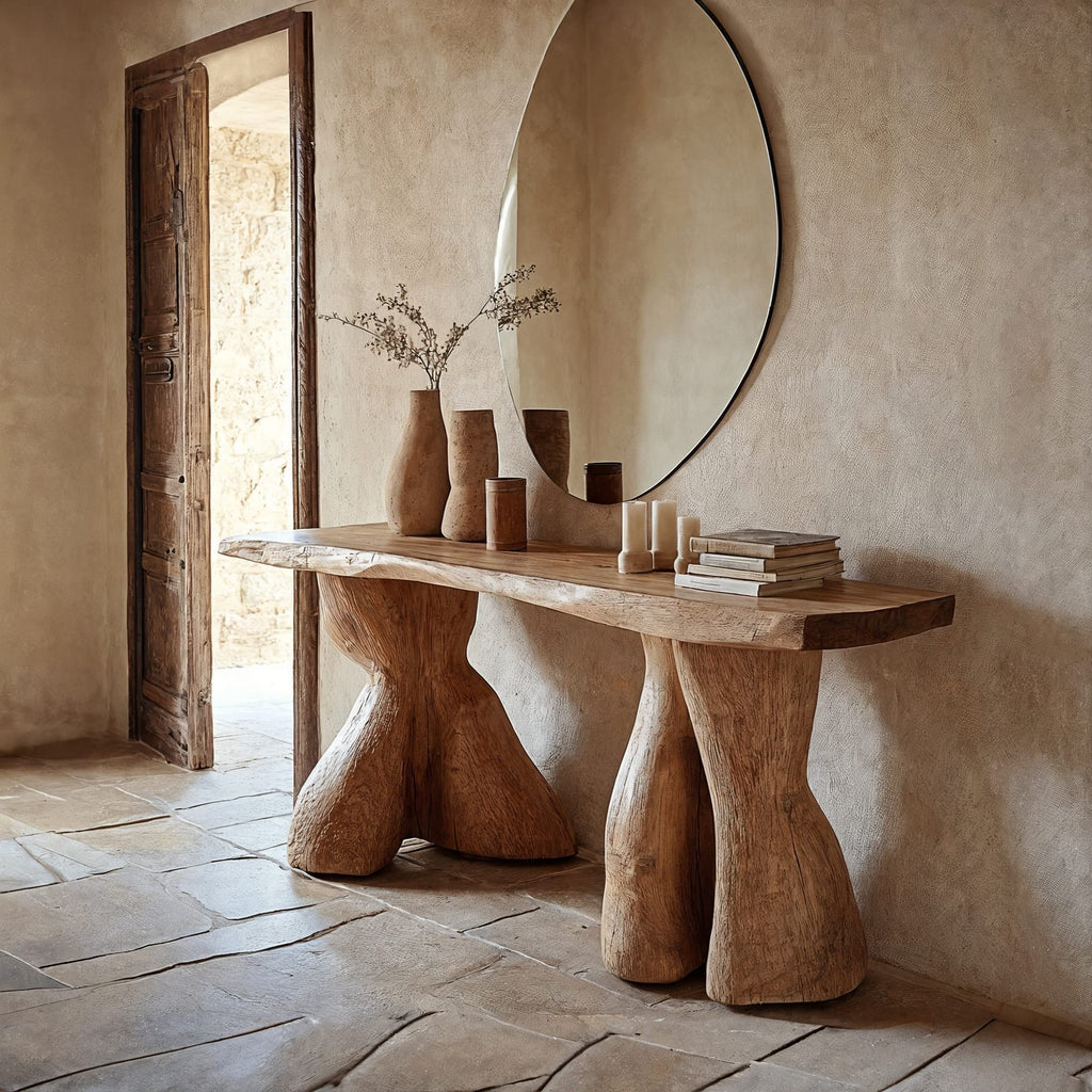 Entry Console Table Solid, solid wood, built to order