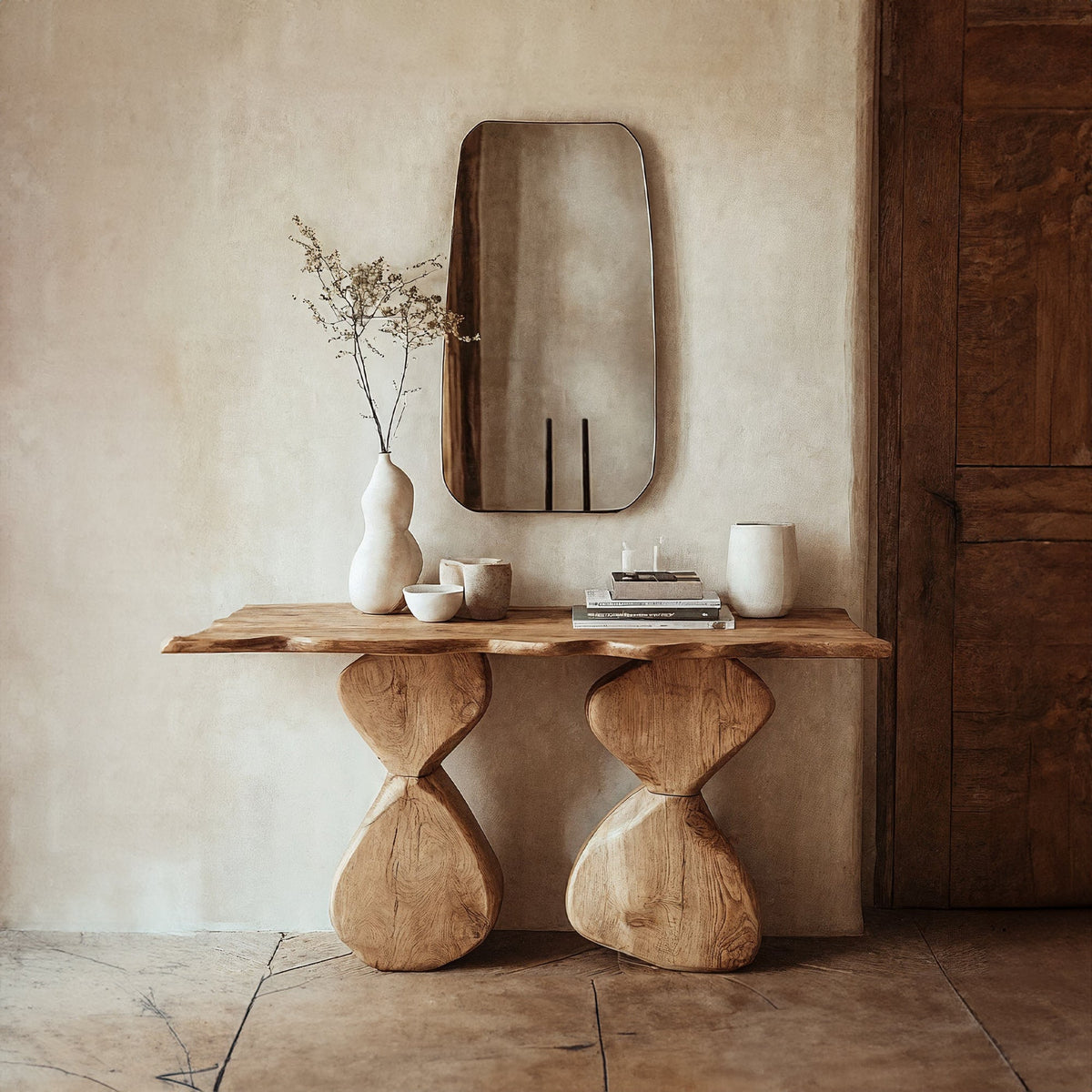 Entryway Console Table Solid, solid wood, built to order
