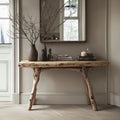 Curve Console Table Handcraft, solid wood, built to order