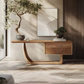 Handcrafted Live Edge Entryway Table, solid wood, built to order