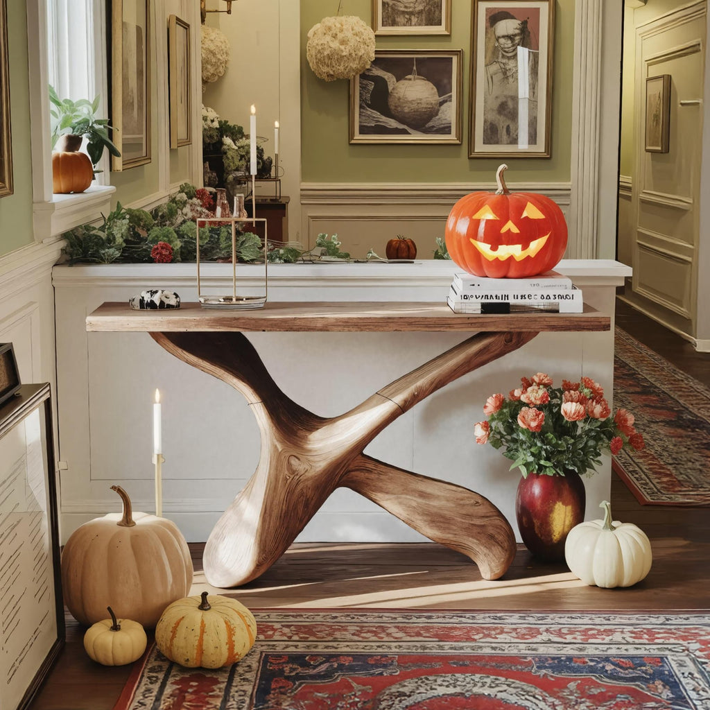 Live Edge Theme Console Table