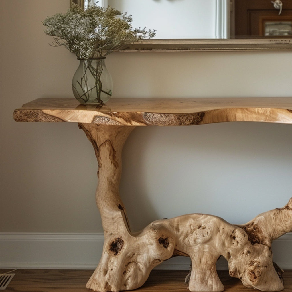 Reclaimed Console Table Decor, solid wood, built to order